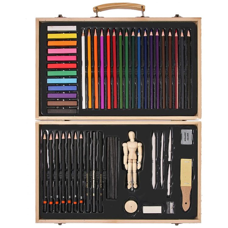 Kit-Lapis-de-Cor-Profissional-com-Maleta-de-Madeira-54-foto-5