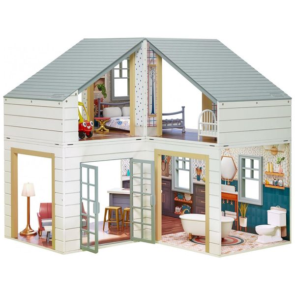 Casa-de-Bonecas-com-14-Acessorios-e-Comodos-Customizaveis-foto-0