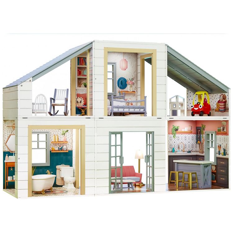 Casa-de-Bonecas-com-14-Acessorios-e-Comodos-Customizaveis-foto-5