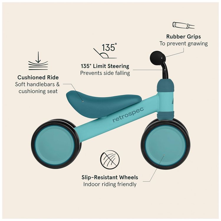 Bicicleta-sem-Pedal-Infantil-com-4-Rodas-para-Criancas-de-1-foto-3