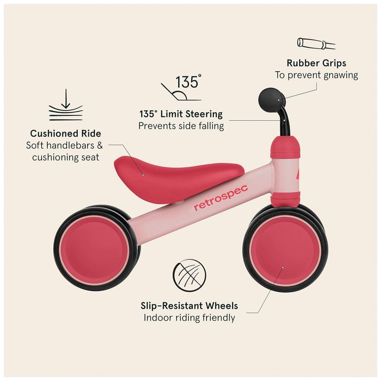 Bicicleta-sem-Pedal-Infantil-com-4-Rodas-para-Criancas-de-1-foto-3