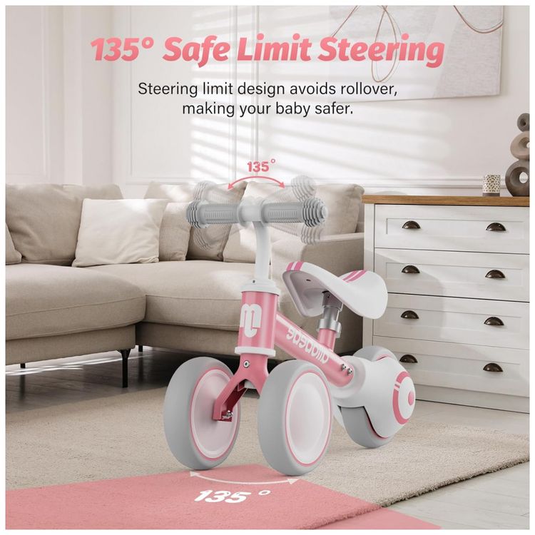 Bicicleta-sem-Pedal-Infantil-com-3-Rodas-para-Criancas-de-1-foto-1