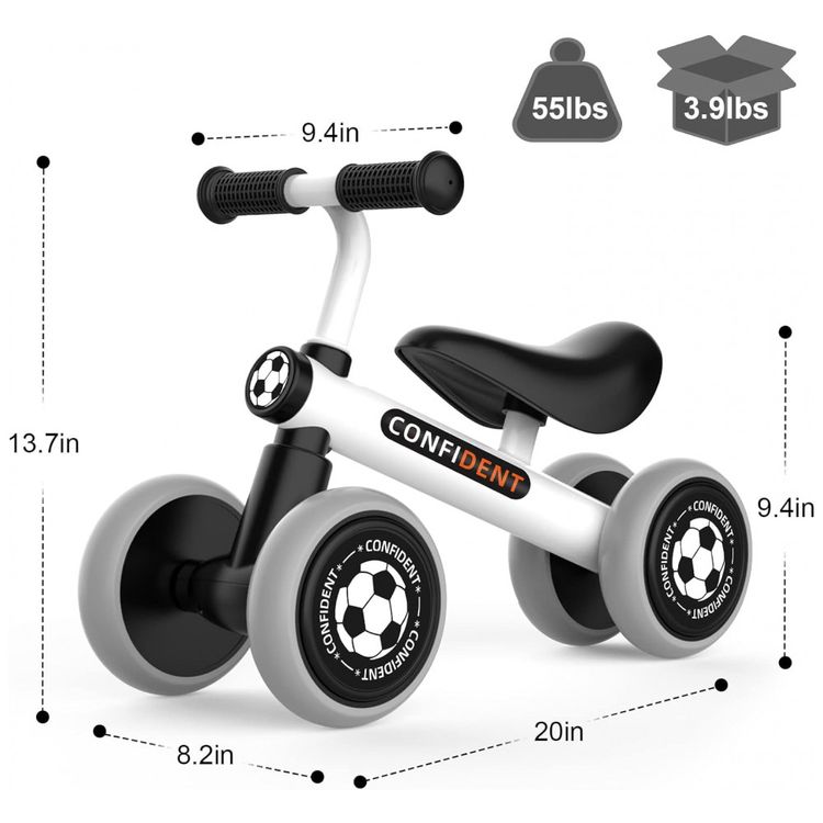 Bicicleta-sem-Pedal-Infantil-com-4-Rodas-para-Criancas-de-1-foto-5
