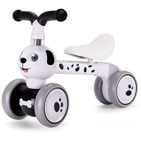 Bicicleta-sem-Pedal-Infantil-Dalmata-com-4-Rodas-para-foto-0
