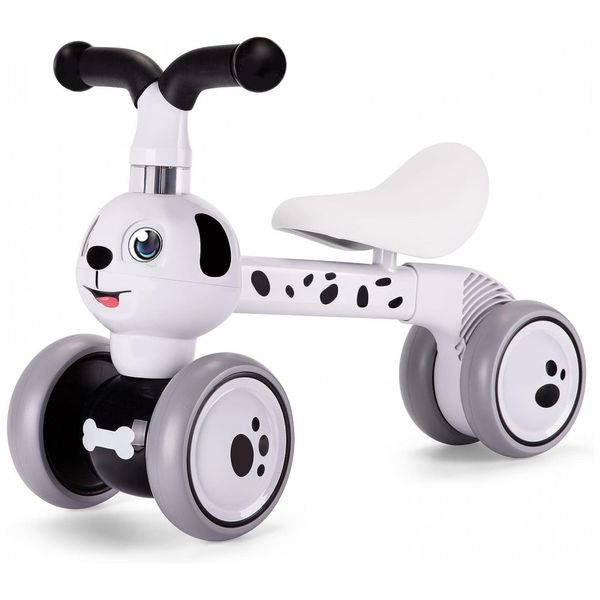 Bicicleta-sem-Pedal-Infantil-Dalmata-com-4-Rodas-para-foto-0