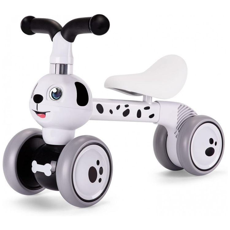 Bicicleta-sem-Pedal-Infantil-Dalmata-com-4-Rodas-para-foto-0