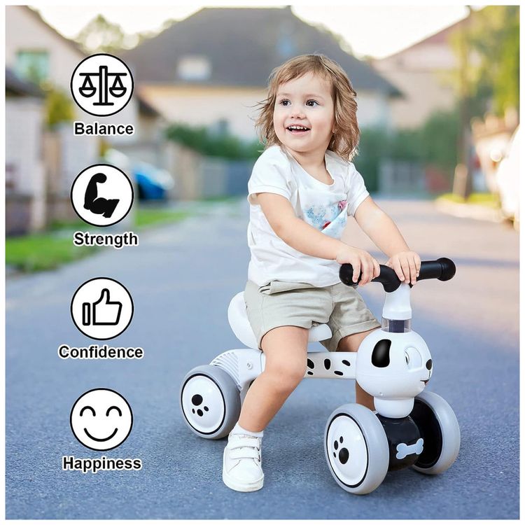 Bicicleta-sem-Pedal-Infantil-Dalmata-com-4-Rodas-para-foto-1