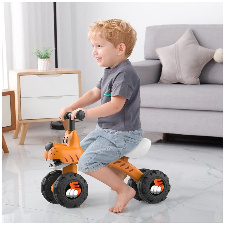 Bicicleta-sem-Pedal-Infantil-Tigre-com-4-Rodas-para-Criancas-foto-5