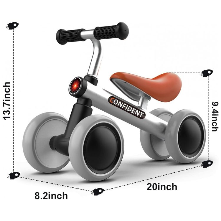 Bicicleta-sem-Pedal-Infantil-com-4-Rodas-para-Criancas-de-1-foto-3