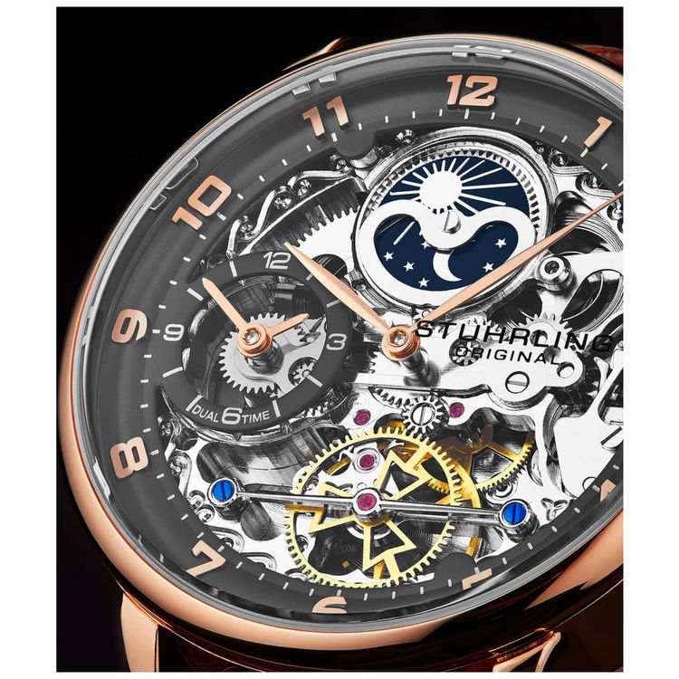 Relogio-Masculino-Stuhrling-3925-Automatico-40mm-Ouro-Rosa-foto-2