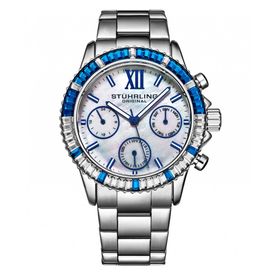 Relogio-Stuhrling-39mm-com-mostrador-prateado-e-pulseira-de-foto-0