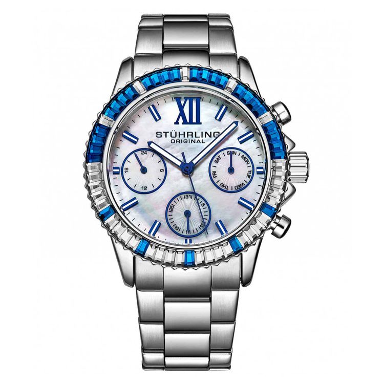 Relogio-Stuhrling-39mm-com-mostrador-prateado-e-pulseira-de-foto-0