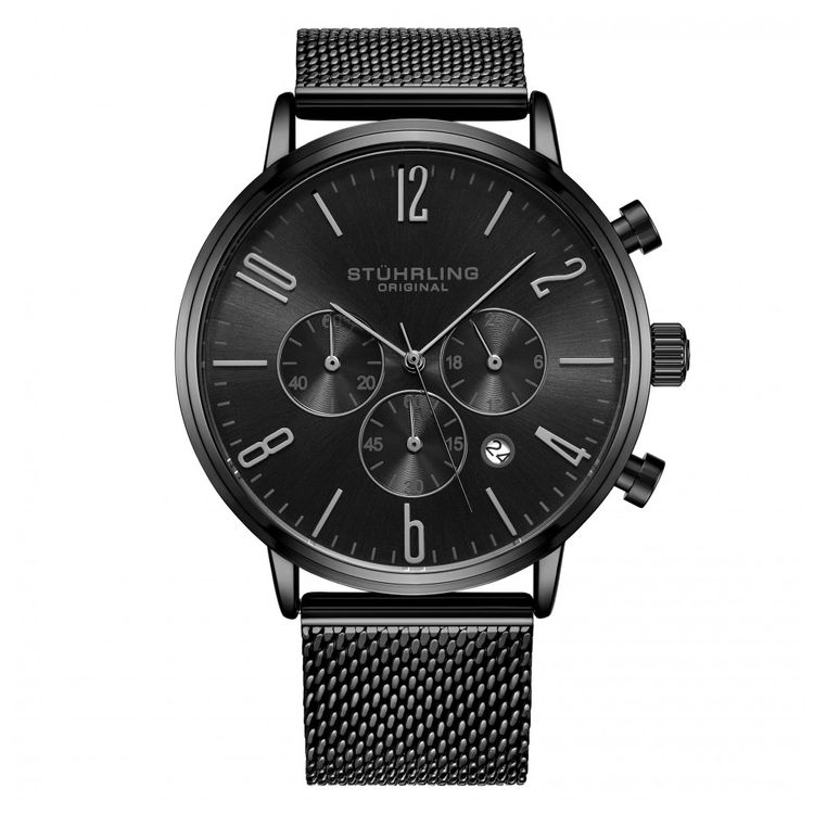 Relogio-Masculino-Stuhrling-Monaco-3932-Quartzo-41mm-Preto-foto-0