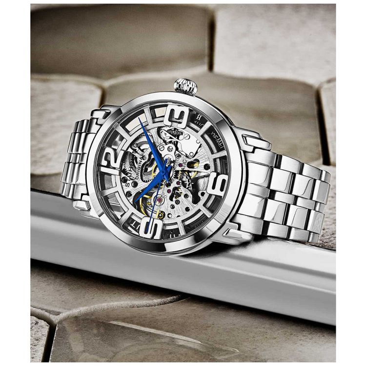 Relogio-Masculino-Stuhrling-3964.1-Automatico-44mm-Prata-foto-1