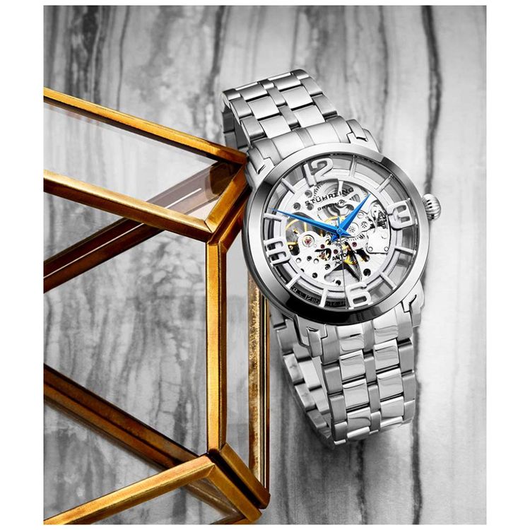Relogio-Masculino-Stuhrling-3964.1-Automatico-44mm-Prata-foto-5