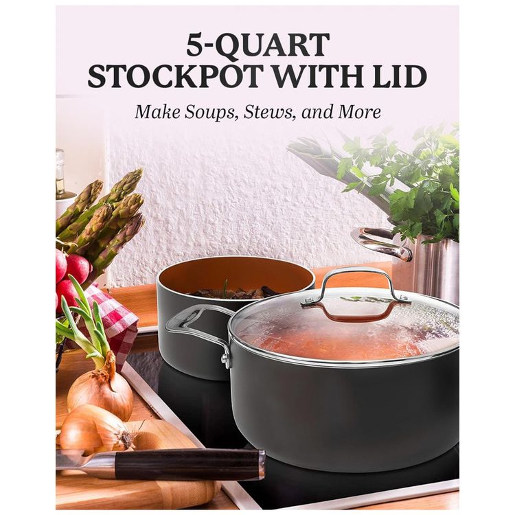 Panela-1049-5L-Revestida-de-Ceramica-GOTHAM-STEEL-Marrom-foto-1