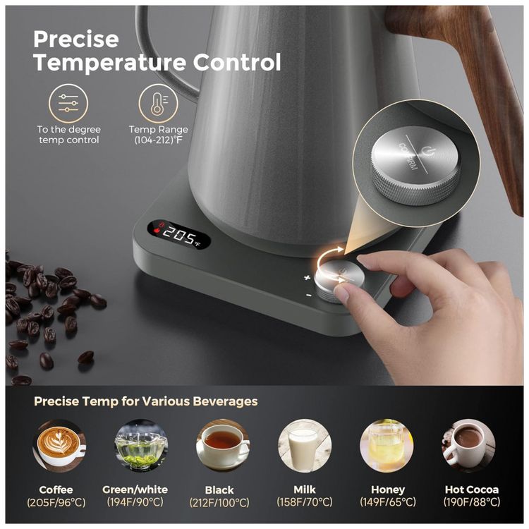 Chaleira-Eletrica-Kitchen-Boss-1L-em-Aco-Inoxidavel-com-foto-1