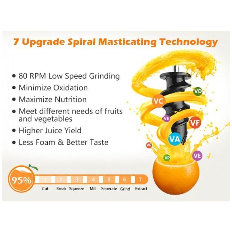 Centrifuga-de-Frutas-com-Motor-Silencioso-e-2-Velocidades-foto-4