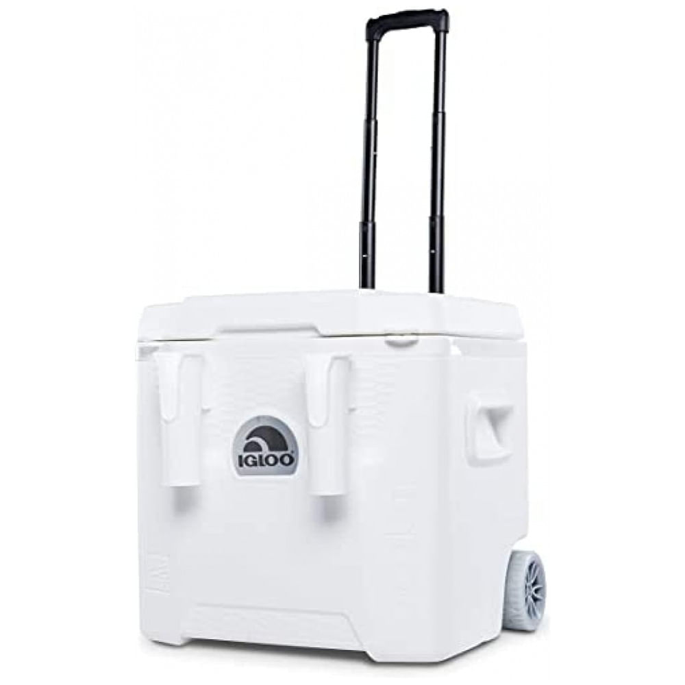 Cooler Térmico 50L com Desempenho Profissional e Rodas, IGLOO, Branco
