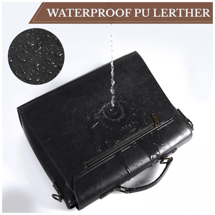 Bolsa-Maleta-de-Couro-Sintetico-Unissex-para-Laptop-KTMOUW-foto-2