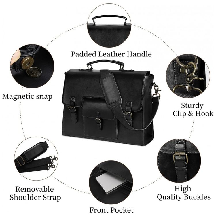 Bolsa-Maleta-de-Couro-Sintetico-Unissex-para-Laptop-KTMOUW-foto-3