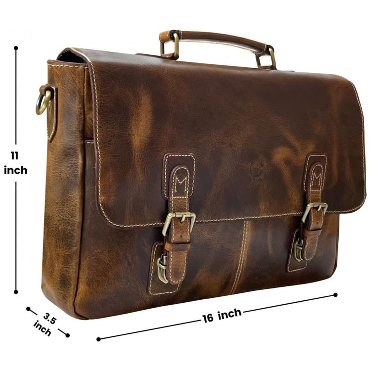 Bolsa-Maleta-Couro-de-Bufalo-Unissex-para-Laptop-RUSTIC-foto-1