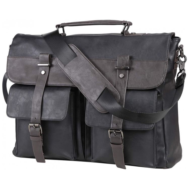 Bolsa-Maleta-de-Couro-Sintetico-Unissex-para-Laptop-foto-0