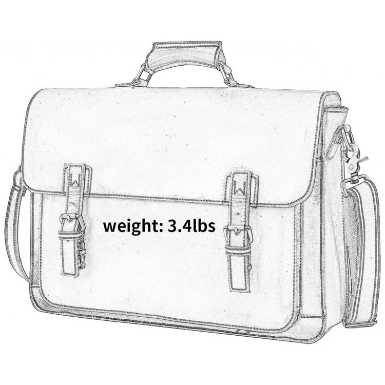 Bolsa-Maleta-de-Couro-Unissex-para-Laptop-UBANT-Marrom-foto-2