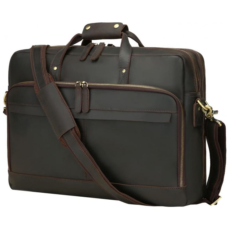 Bolsa-Maleta-de-Couro-Unissex-para-Laptop-UBANT-Marrom-foto-0