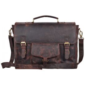 Bolsa-Maleta-de-Couro-Unissex-para-Laptop-ESTALON-Marrom-foto-0