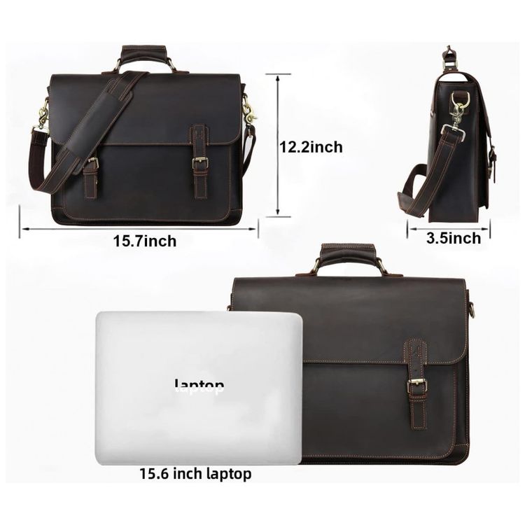 Bolsa-Maleta-de-Couro-Unissex-para-Laptop-UBANT-Marrom-foto-3