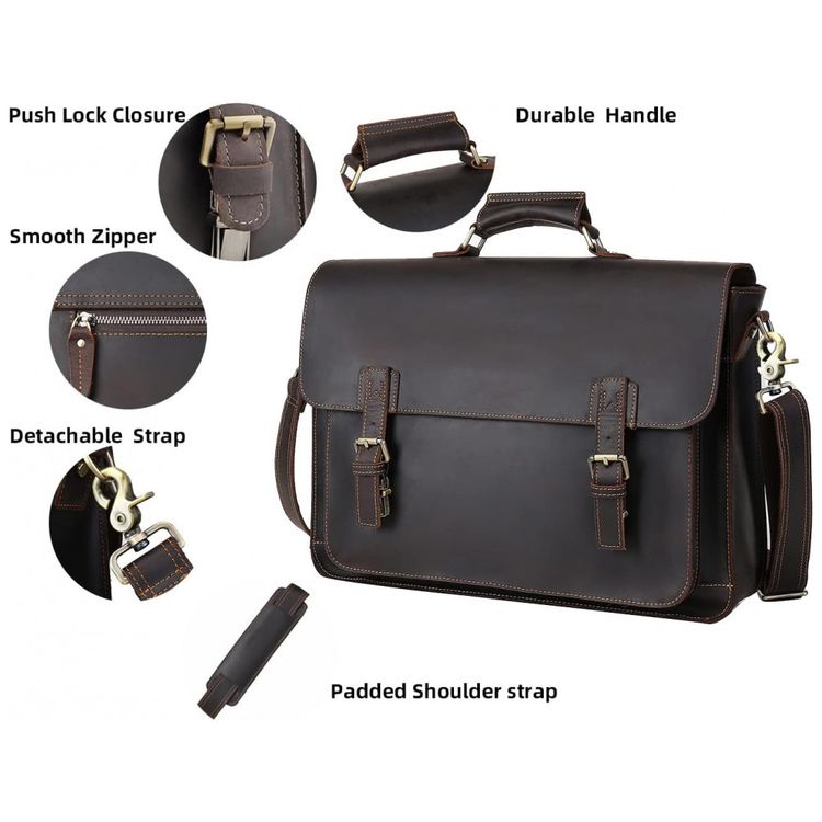 Bolsa-Maleta-de-Couro-Unissex-para-Laptop-UBANT-Marrom-foto-5