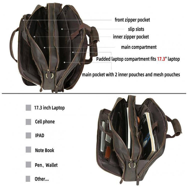 Bolsa-Maleta-de-Couro-Unissex-para-Laptop-UBANT-Marrom-foto-3