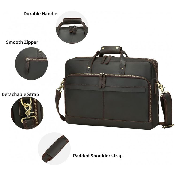 Bolsa-Maleta-de-Couro-Unissex-para-Laptop-UBANT-Marrom-foto-5