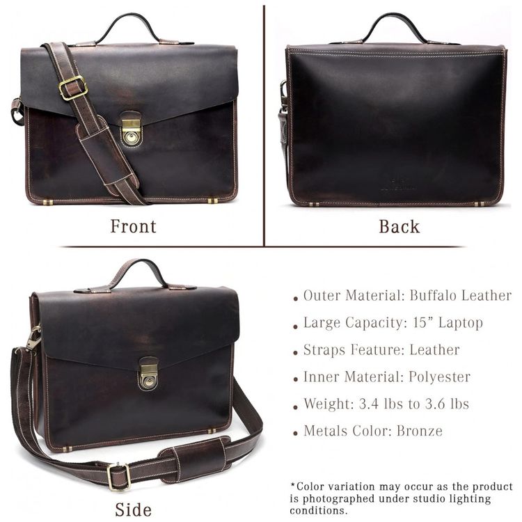 Bolsa-Maleta-de-Couro-Unissex-para-Laptop-LUXEORIA-Marrom-foto-5