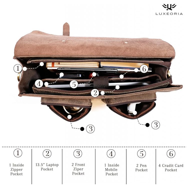 Bolsa-Maleta-de-Couro-Sintetico-Unissex-para-Laptop-foto-3