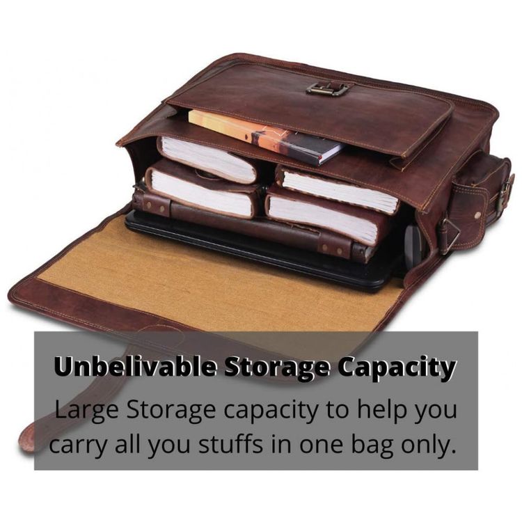 Bolsa-Maleta-de-Couro-Unissex-para-Laptop-HULSH-Marrom-foto-4