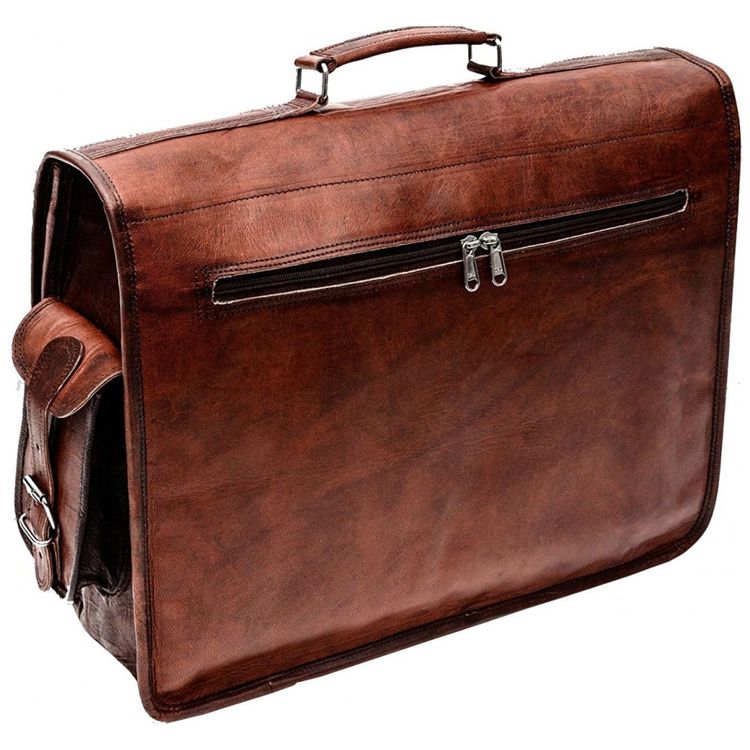 Bolsa-Maleta-Vintage-de-Couro-Masculina-para-Laptop-foto-4