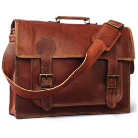Bolsa-Maleta-de-Couro-Unissex-para-Laptop-CUERO-Marrom-foto-0