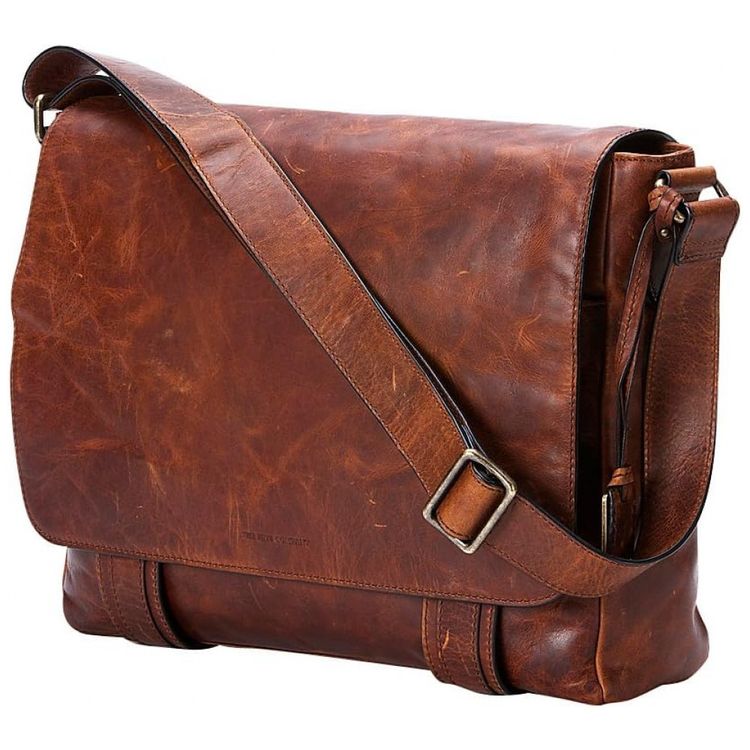 Bolsa-Maleta-de-Couro-Unissex-para-Laptop-Conhaque-FRYE-foto-0