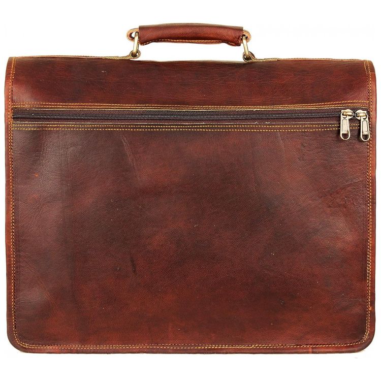 Bolsa-Maleta-de-Couro-Masculina-para-Laptop-HULSH-Marrom-foto-2