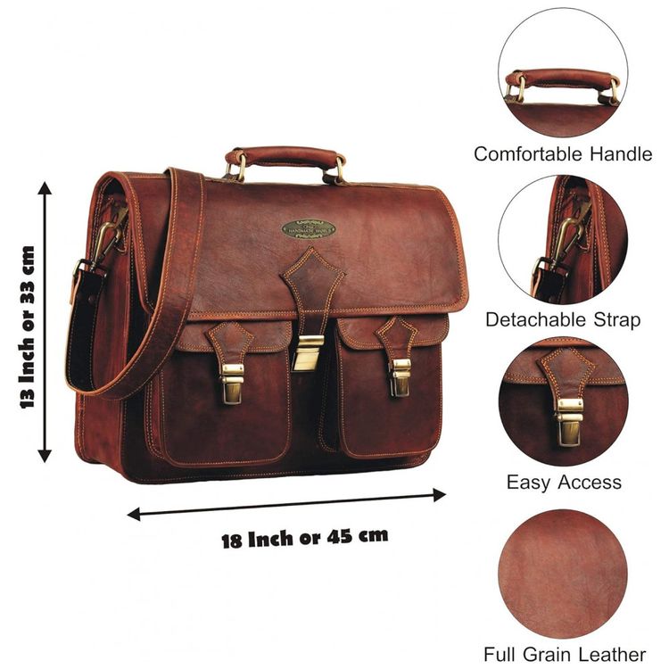 Bolsa-Maleta-de-Couro-Masculina-para-Laptop-HULSH-Marrom-foto-4