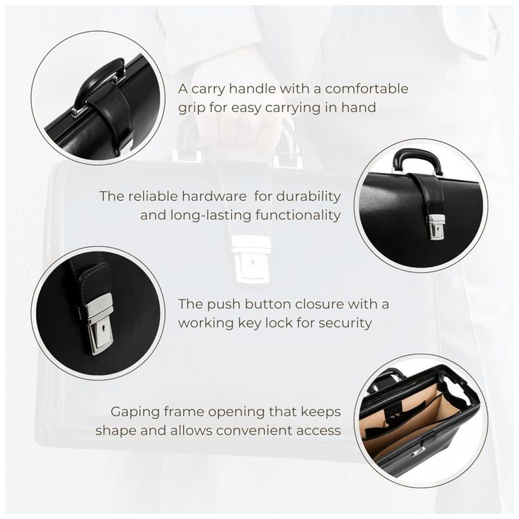 Bolsa-Maleta-de-Couro-Masculina-para-Laptop-Brilhante-TIME-foto-5