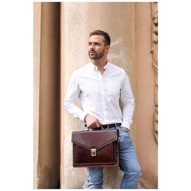Bolsa-Maleta-de-Couro-Masculina-para-Laptop-TIME-foto-2