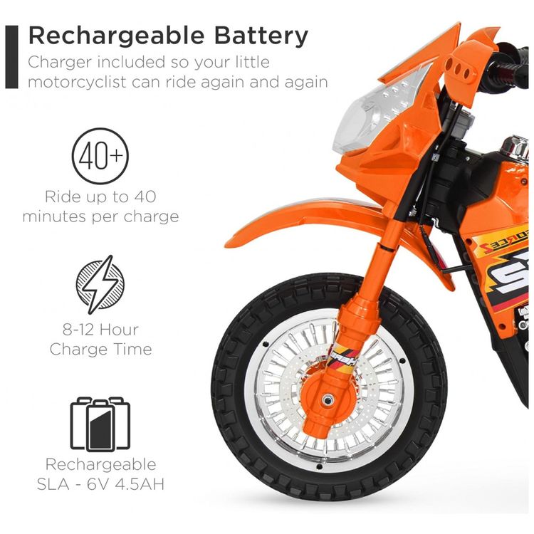 Moto-Eletrica-Infantil-a-Bateria-6V-com-Sons-e-Luzes-Idade-foto-4