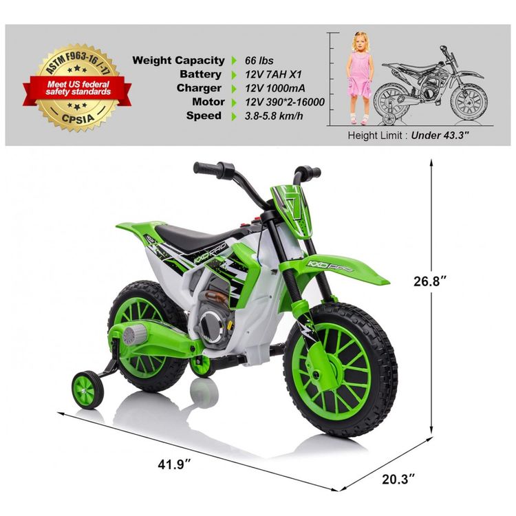 Moto-Eletrica-Infantil-a-Bateria-12V-com-Suspensao-Atinge-foto-4
