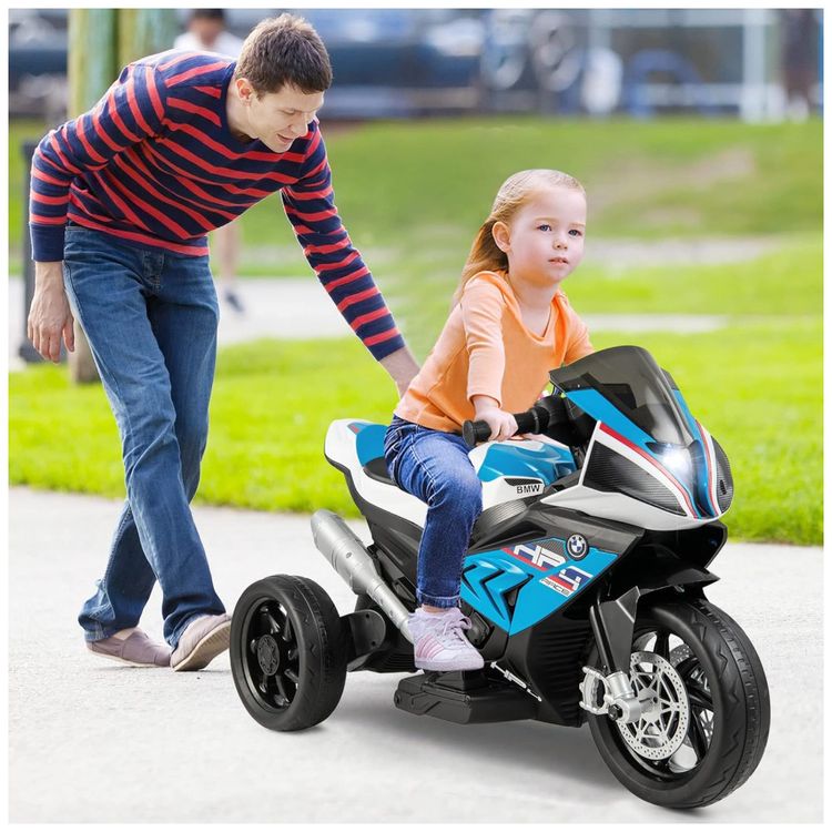 Moto-Eletrica-Infantil-BMW-Bateria-12V-3-Rodas-com-Luzes-e-foto-1
