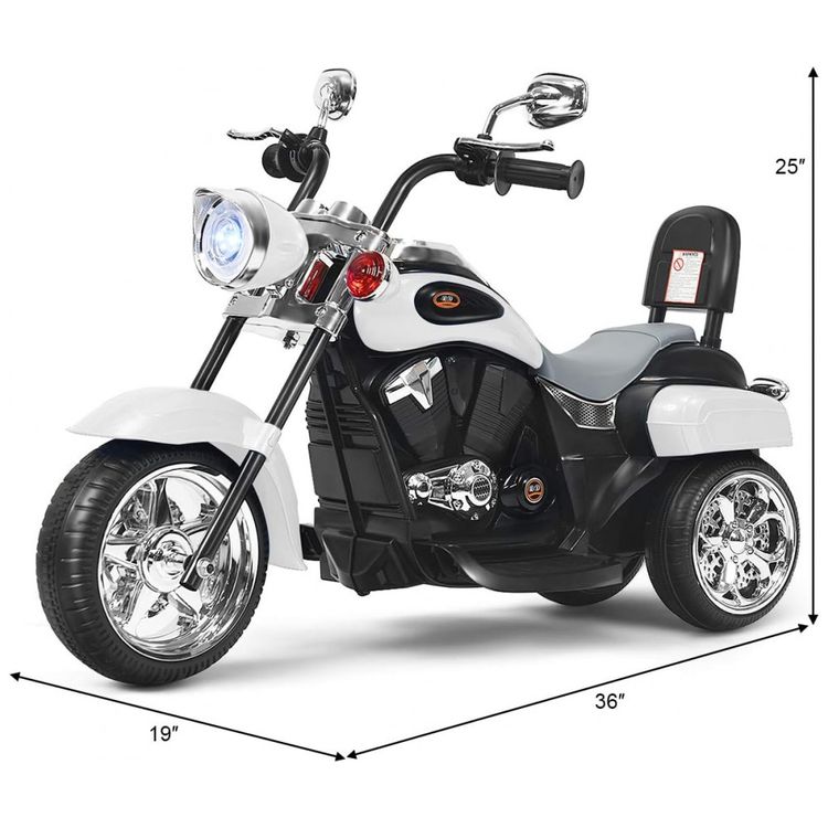 Moto-Eletrica-Infantil-a-Bateria-6V-3-Rodas-com-Sons-e-foto-5