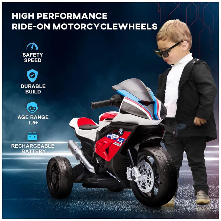 Moto-Eletrica-Infantil-BMW-a-Bateria-6V-3-Rodas-com-Sons-e-foto-3