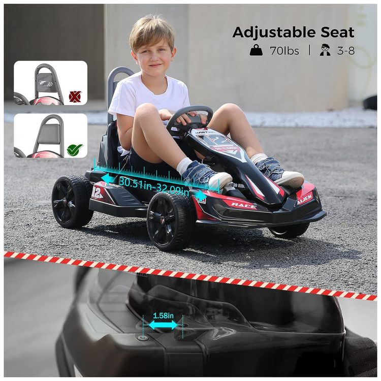 Carro-Eletrico-Infantil-a-Bateria-12V-com-2-Velocidades-e-foto-2